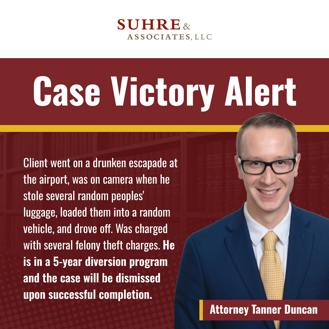 Case victory - Suhre & Associates DUI and Criminal Defense Lawyers