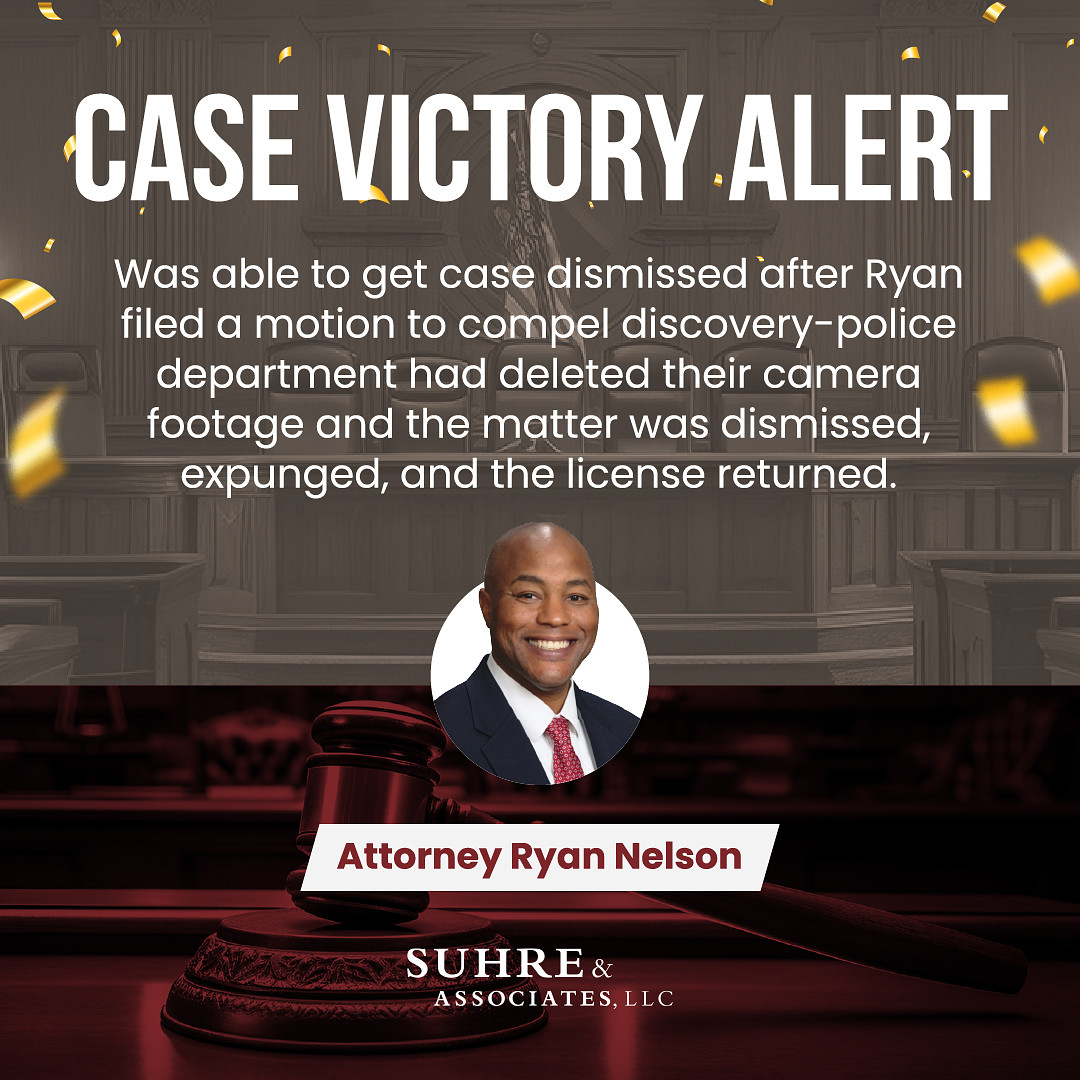 Case victory - Suhre & Associates DUI and Criminal Defense Lawyers
